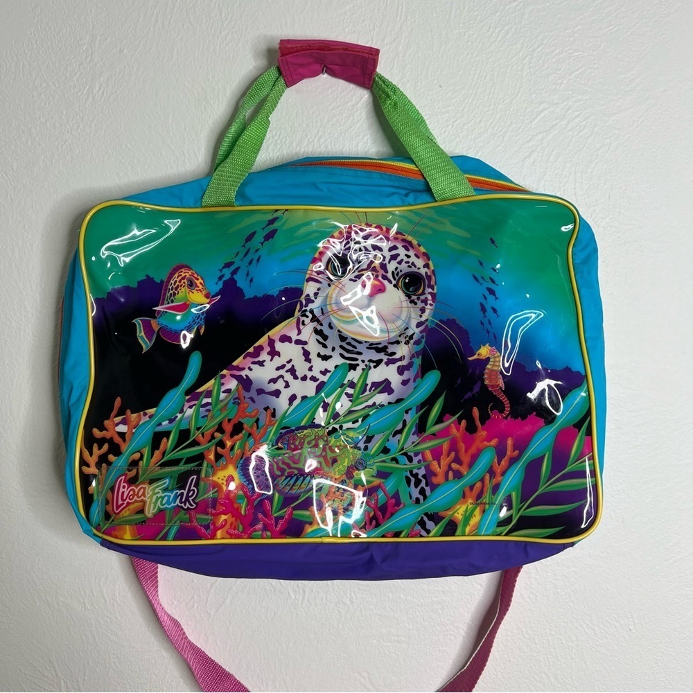 Vintage Lisa Frank Skeeter the Seal Duffle Bag